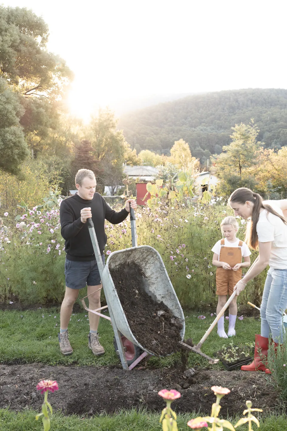 Family gardening